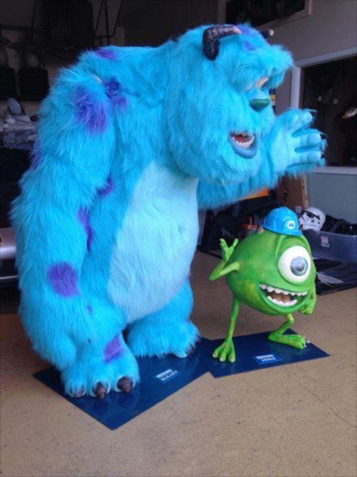 Life Size Monsters Inc Sulley, Mike and Boo
