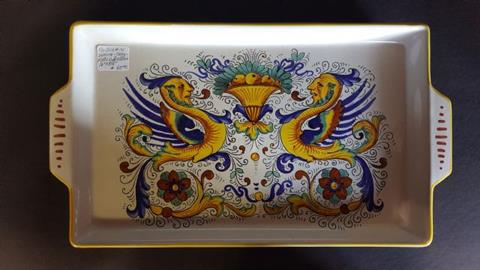 DERUTA CERAMIC PLATTER RAFFAELLESCA ITALY
