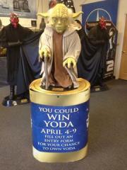 Life Size Star Wars Yoda with SUPER RARE Stand