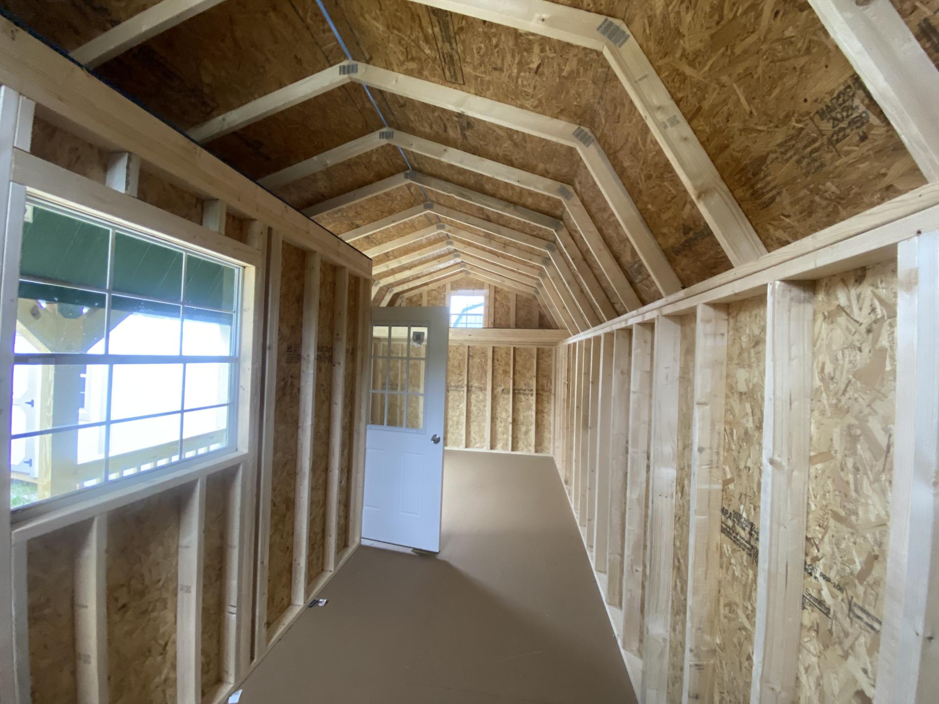 12x24 Corner Porch Lofted Barn Cabin