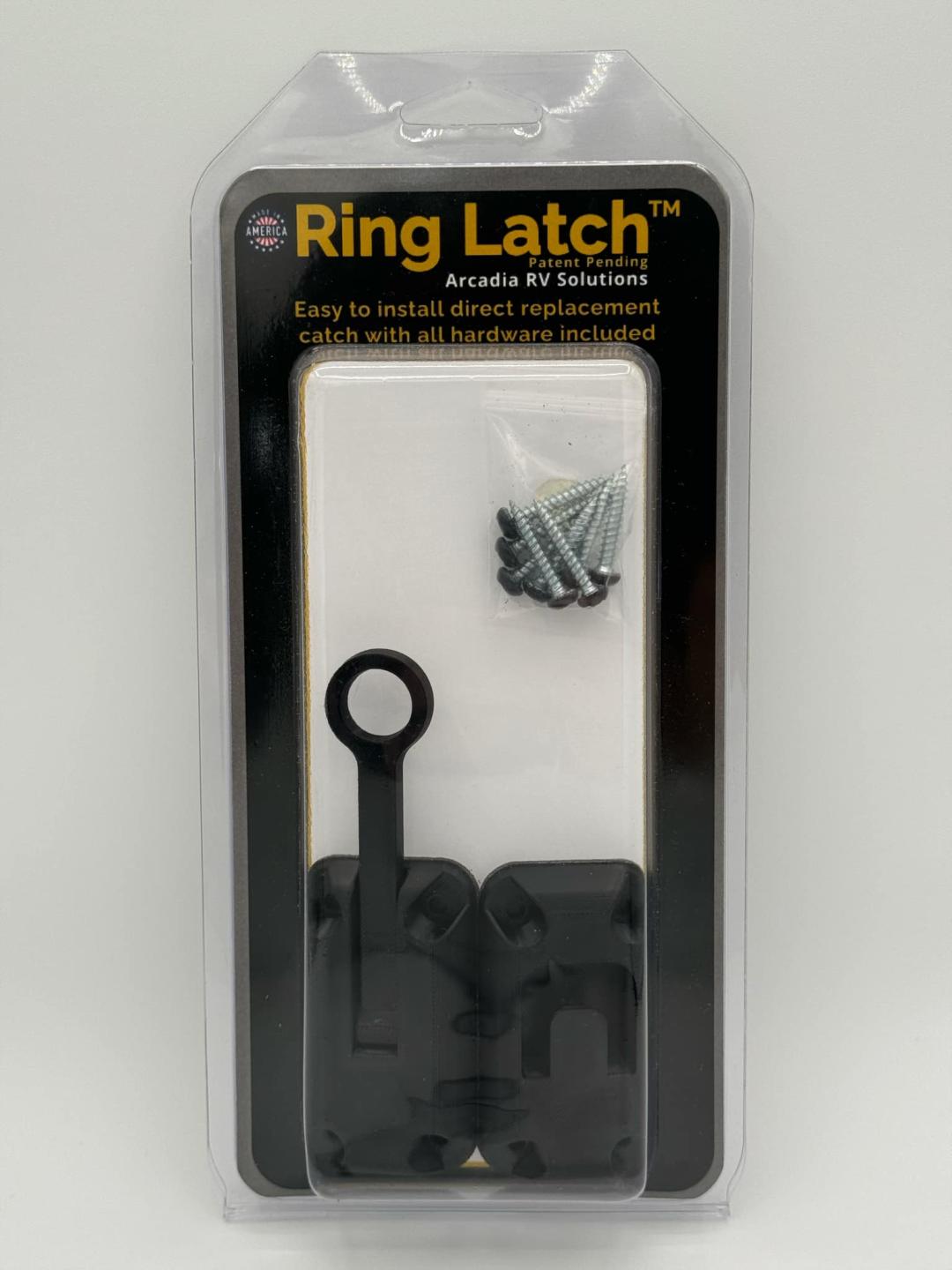 Ring Latch 3" Black