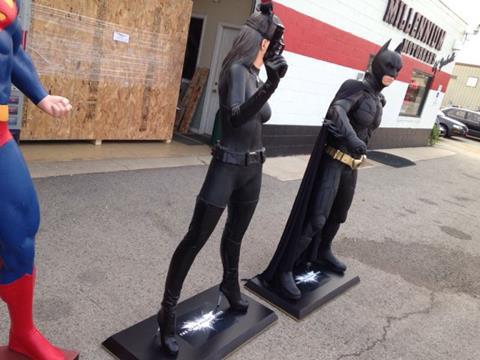 Life Size "Dark Knight Rises" Batman and Catwoman
