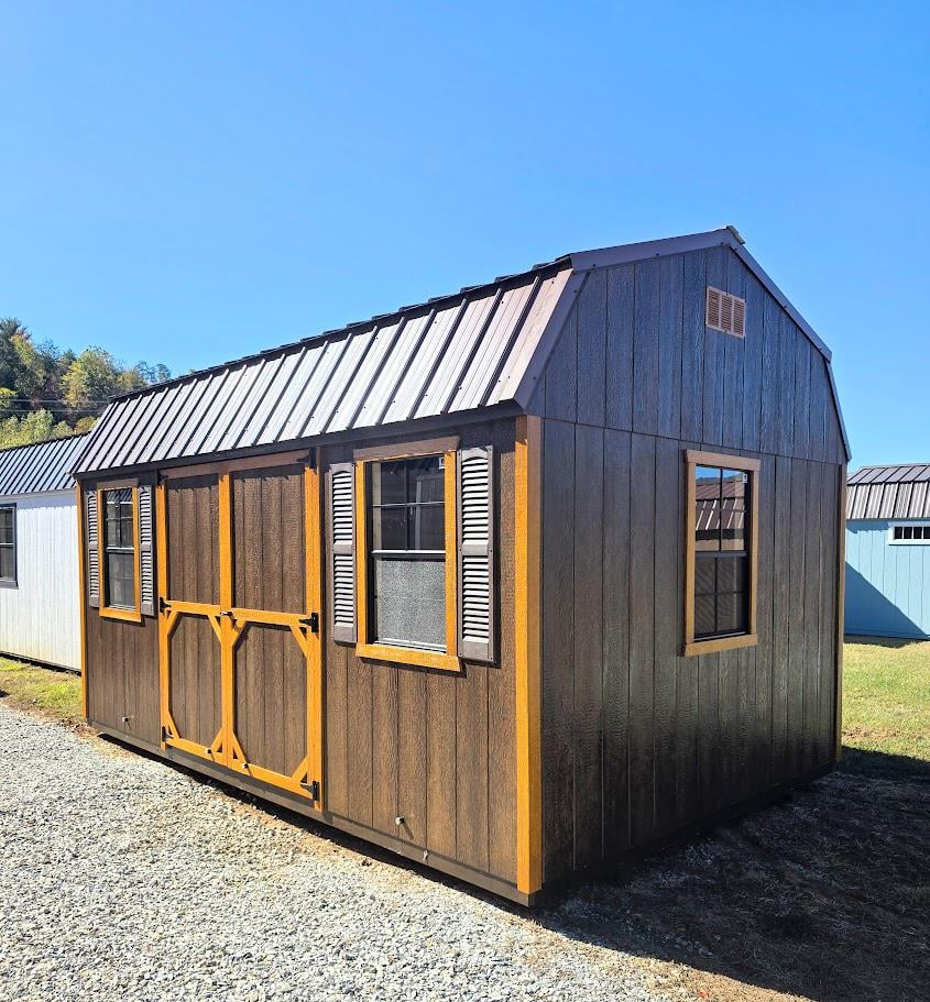 10x16 BARN w/ELECTRICAL - WORKBENCH - SHELVING - $5,875 OR $232/Mo - NO CREDIT CHECK - FREE DELIVERY & BLOCKS (50 miles)