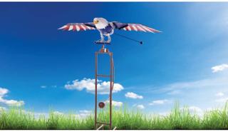 Garden Stake Rocking Patriotic Eagle