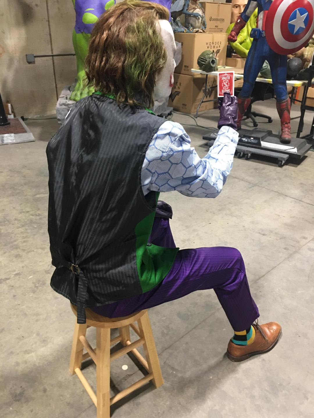 Dark Knight Heath Ledger Sitting Joker