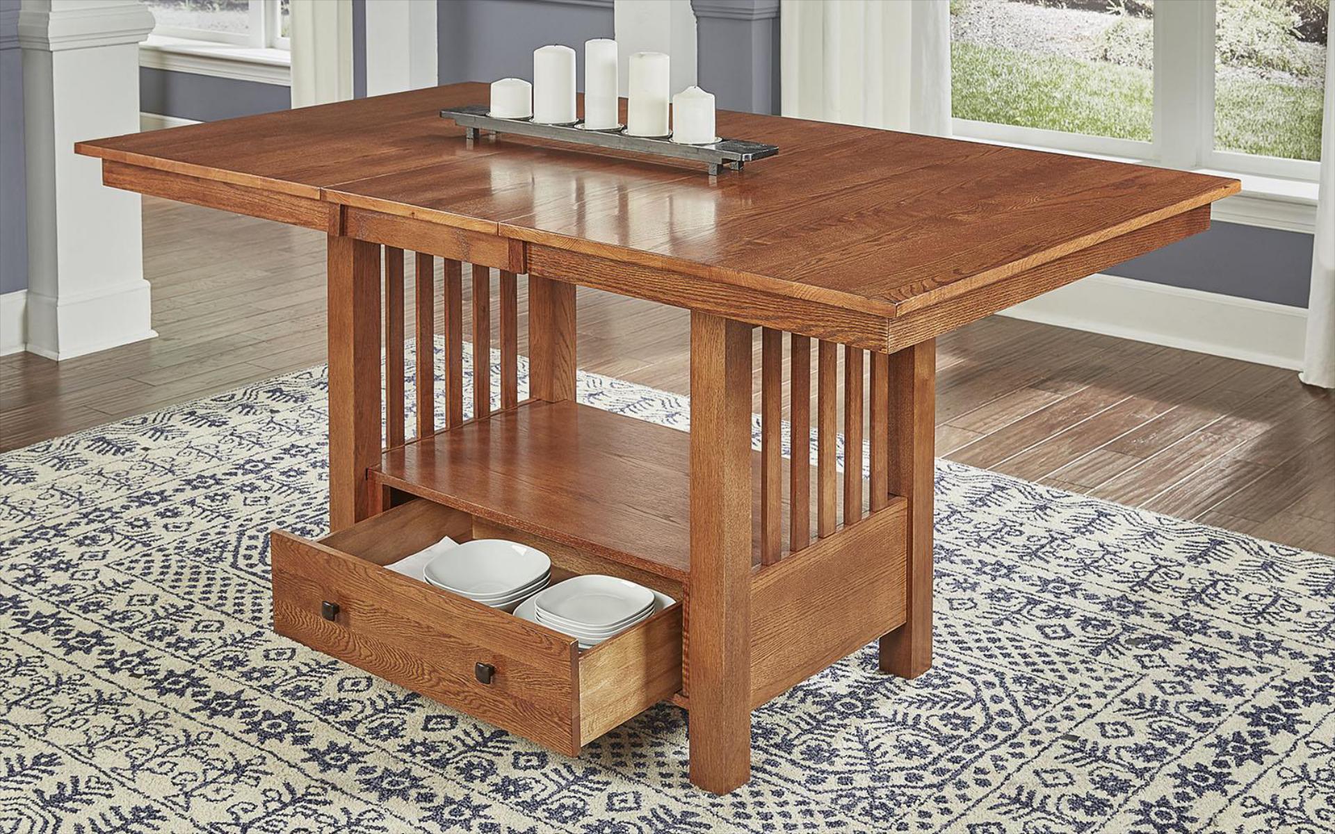 GATHERING HEIGHT TABLE 1 - 16” BUTTERFLY LEAF