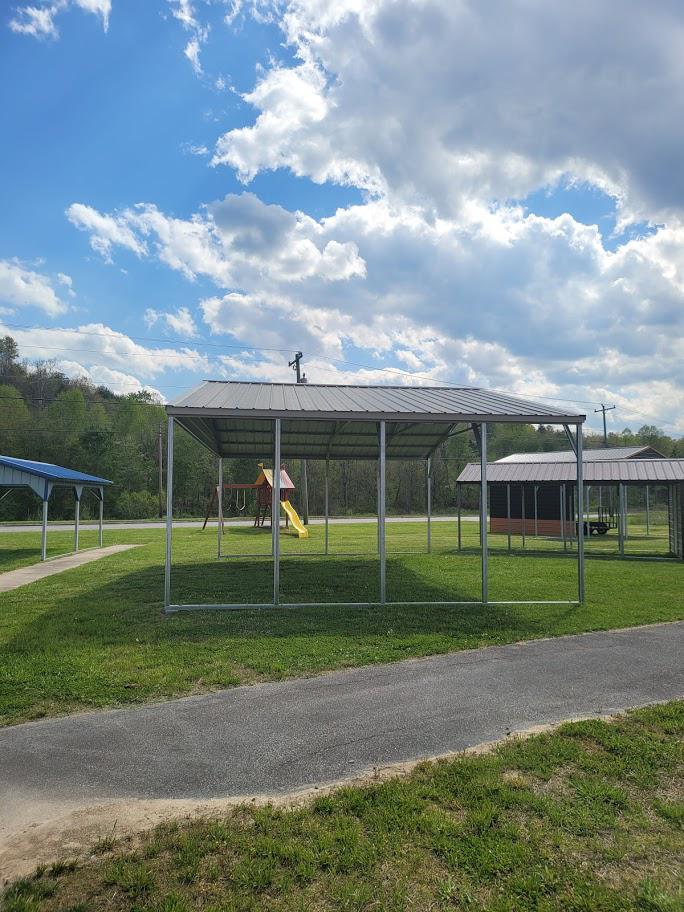 SAVE $879.35 OFF - ONLY $4,005.95 + tax - 30x20x9 VERTICAL ROOF TRIPLE CARPORT COVER