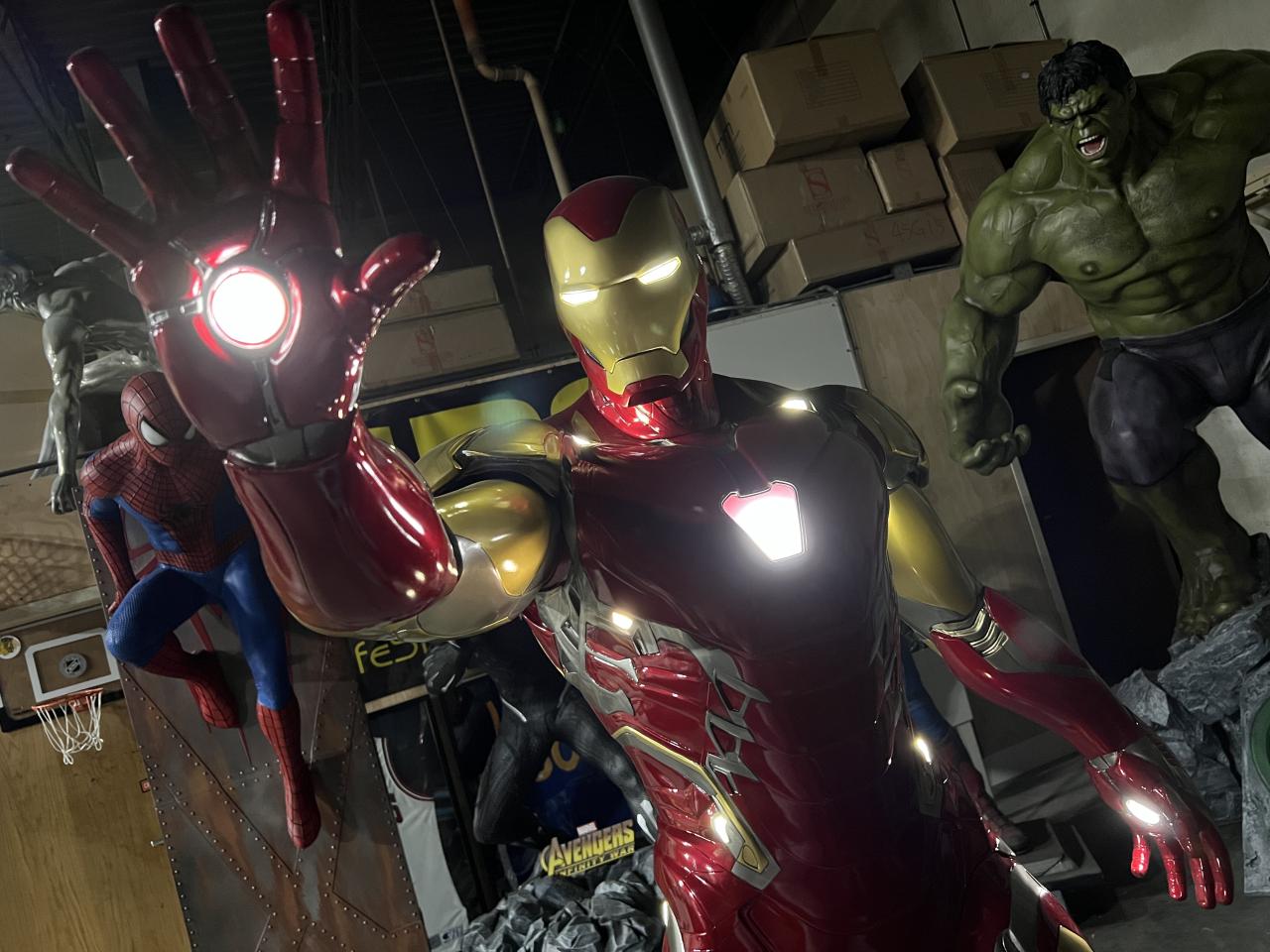 Marvel Avengers Endgame Ironman Mark 85 Statue with LED Lights