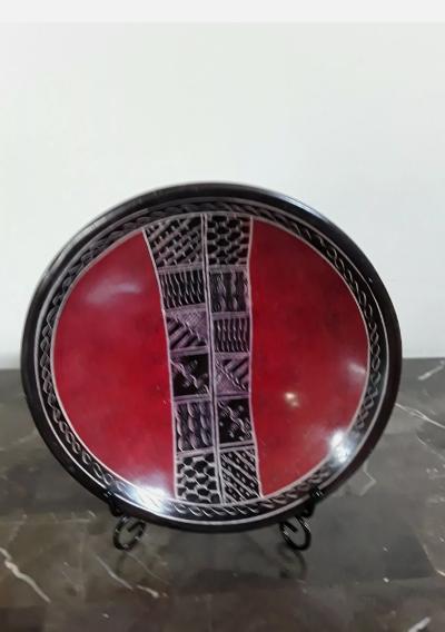 Handcarved Decorative Soapstone Plate/Bowl