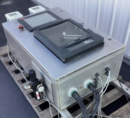 Partlow Versa Chart Circular Chart Recorder with GE Fanuc HMI ES1222 & ABB TB84 Conductivity Analyzers