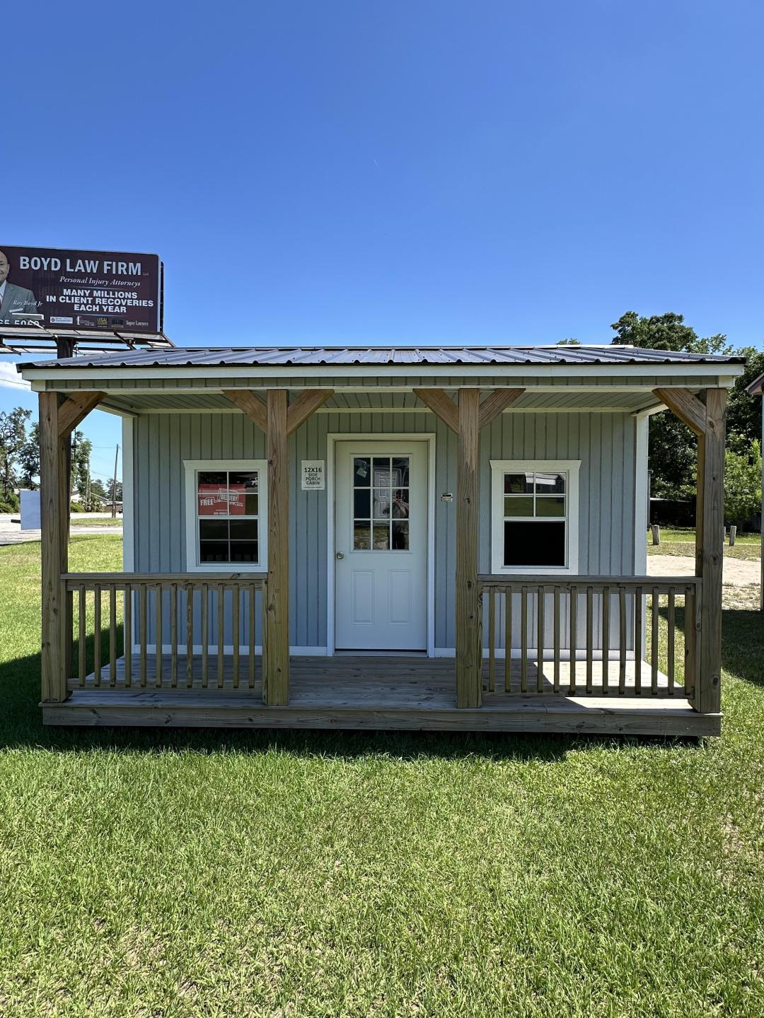 Graceland 12x16 Side Porch Cabin