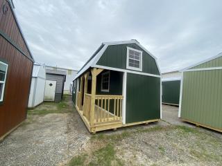 12x24 Corner Porch Lofted Barn Cabin