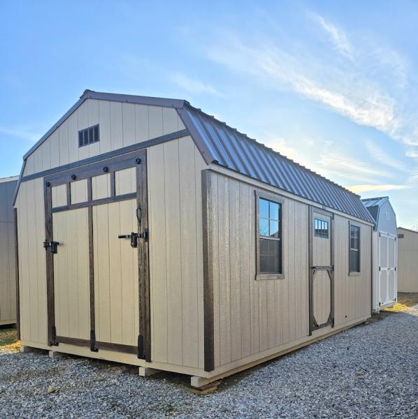 12X20 W/RAMPAGE DOOR, ELECTRICAL PKG, 2FT SIDE LOFTS  - SAVE $460 - $346 DOWN & $346/Mo OR $8,759 - NO CREDIT CHECK - FREE DELIVERY & BLOCKS (50-MILES)