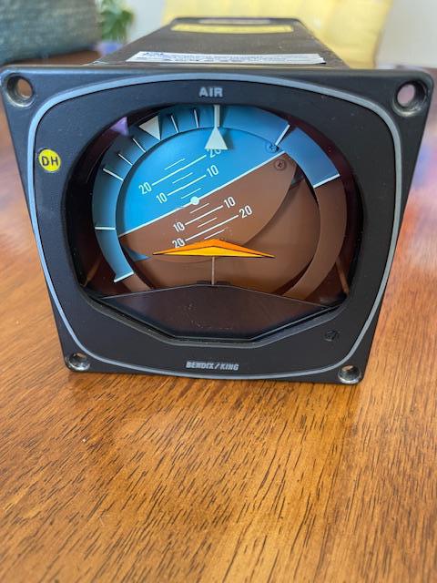 King Bendix KI256 Attitude Indicator With Flight Director. Form 8130, Used.