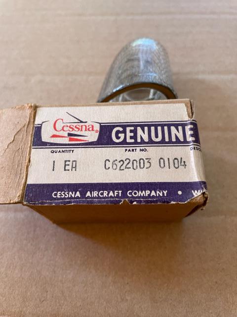 Cessna Nav Light Lens Cover, Radio Shield. New Old Stock.
