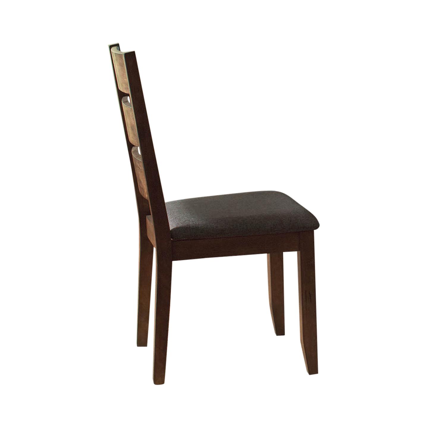 Alston X-Shaped Dining Table Knotty Nutmeg 4 chairs and bench