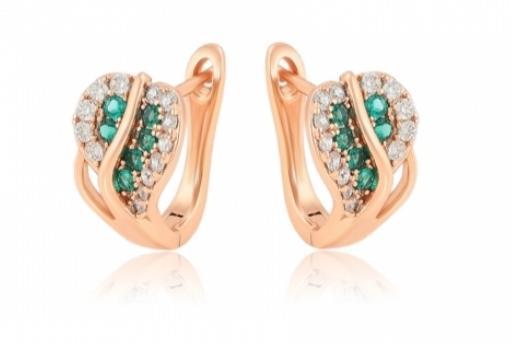 Cubic Zirconia Emerald Rearrings