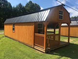 12x32 Wrap Around Lofted Barn Cabin