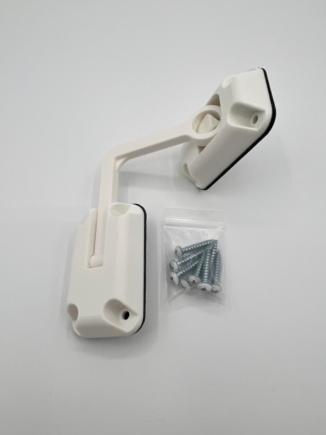 Ring Latch 90 Degree White