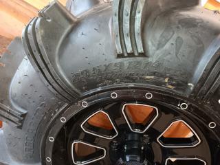 29.5x9R14 Pro Armor Anarchy ATV Tires with 4 Bolt System 3 Off Road Rims Set Of 4