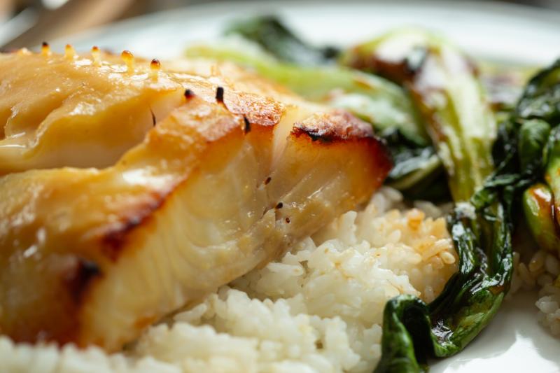 Miso and Soy Chilean Sea Bass