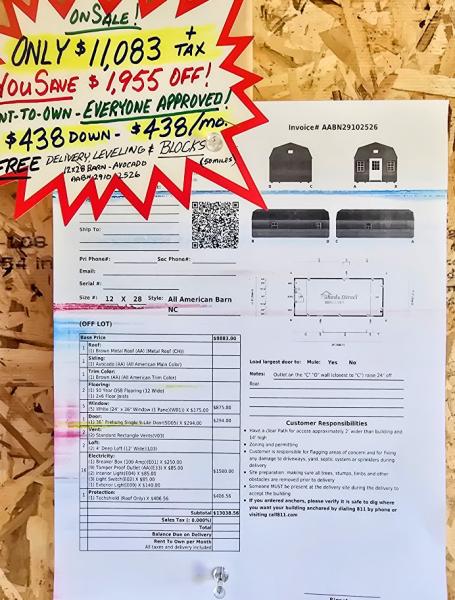 🔥15% OFF - SAVE $1,955 12X28 Lofted Barn w/Electrical - $11,083 or $438 Down & $438/Mo - NO CREDIT CHECK - FREE DELIVERY & BLOCKS (50 miles)