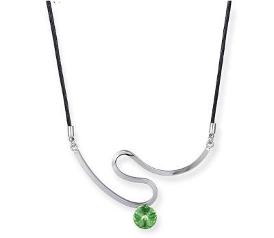 Elegant Black Cord Pendant Necklace