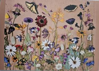 'Butterflies' Print Card Single