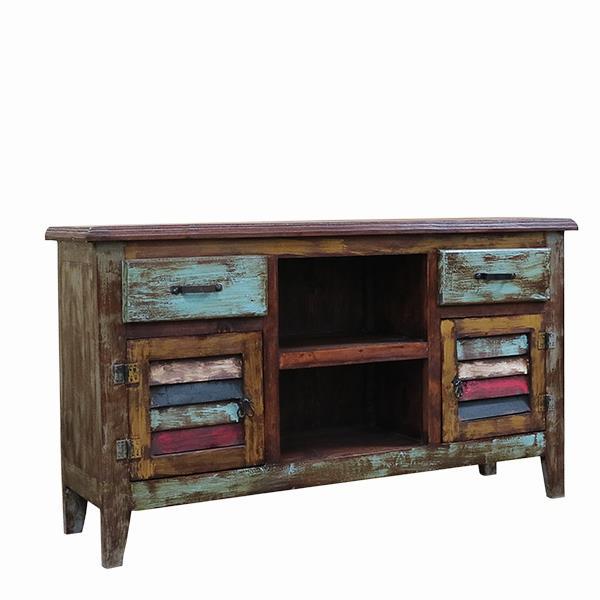 Painted 2 Door/2 Drawer TV Stand