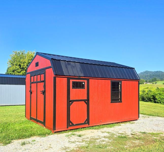 🔥SAVE 15% - $1,379 OFF - 12X16 BARN w/ELECTRICAL -  $7,817 or $309 DOWN - $309/Mo - NO CREDIT CHECK - FREE DELIVERY & BLOCKS (50 miles)