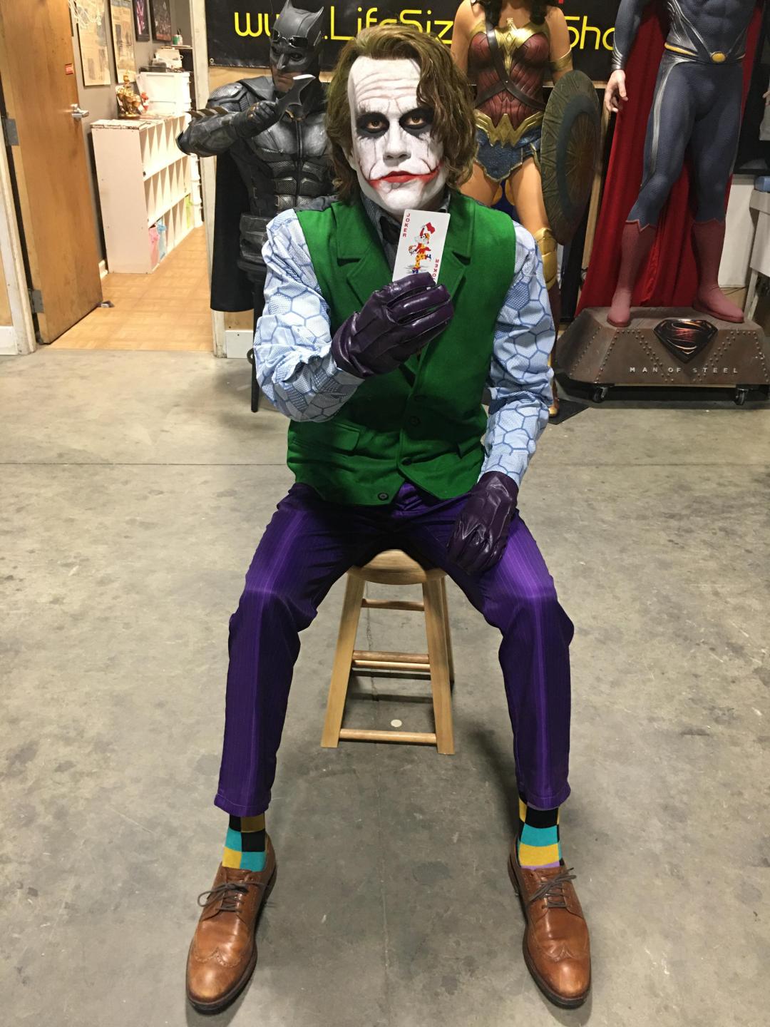 Dark Knight Heath Ledger Sitting Joker