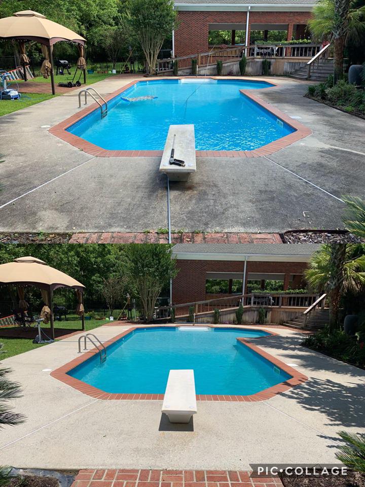 Pool Deck Cleaning