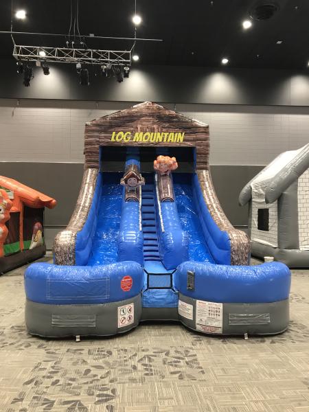 18' Log Mountain Slide Dual Lane (Wet/Dry)