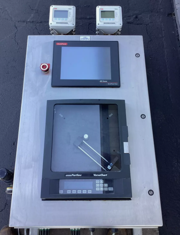 Partlow Versa Chart Circular Chart Recorder with GE Fanuc HMI ES1222 & ABB TB84 Conductivity Analyzers