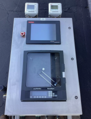 Partlow Versa Chart Circular Chart Recorder with GE Fanuc HMI ES1222 & ABB TB84 Conductivity Analyzers