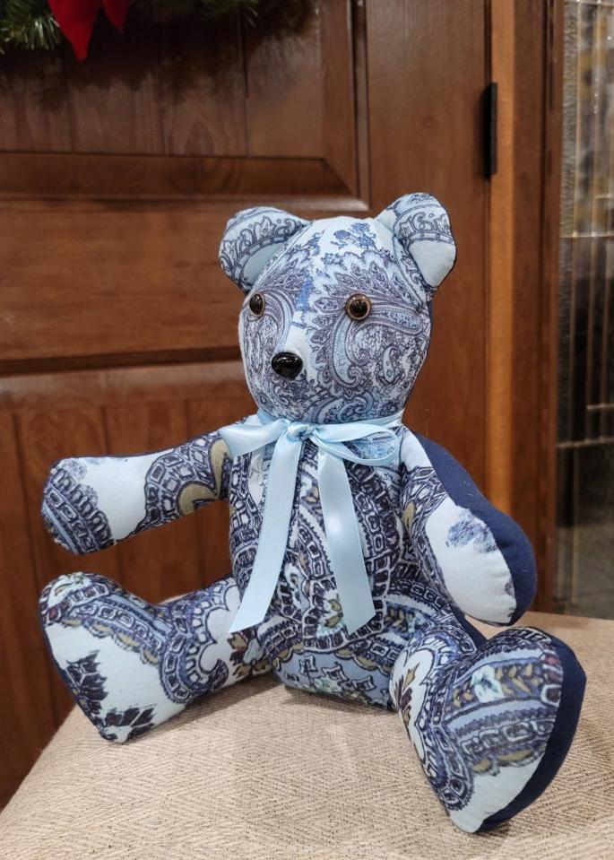 Memory Bear made from Loved Ones Shirts