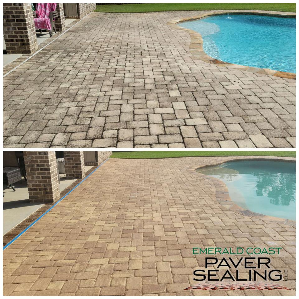 Pool Deck Cleaning and Sealing