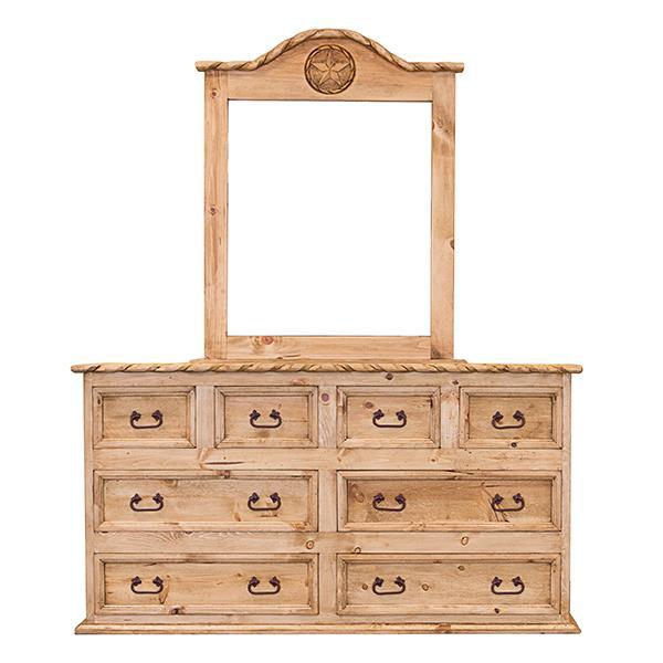 65" Dresser 8-Drawers W/Rope