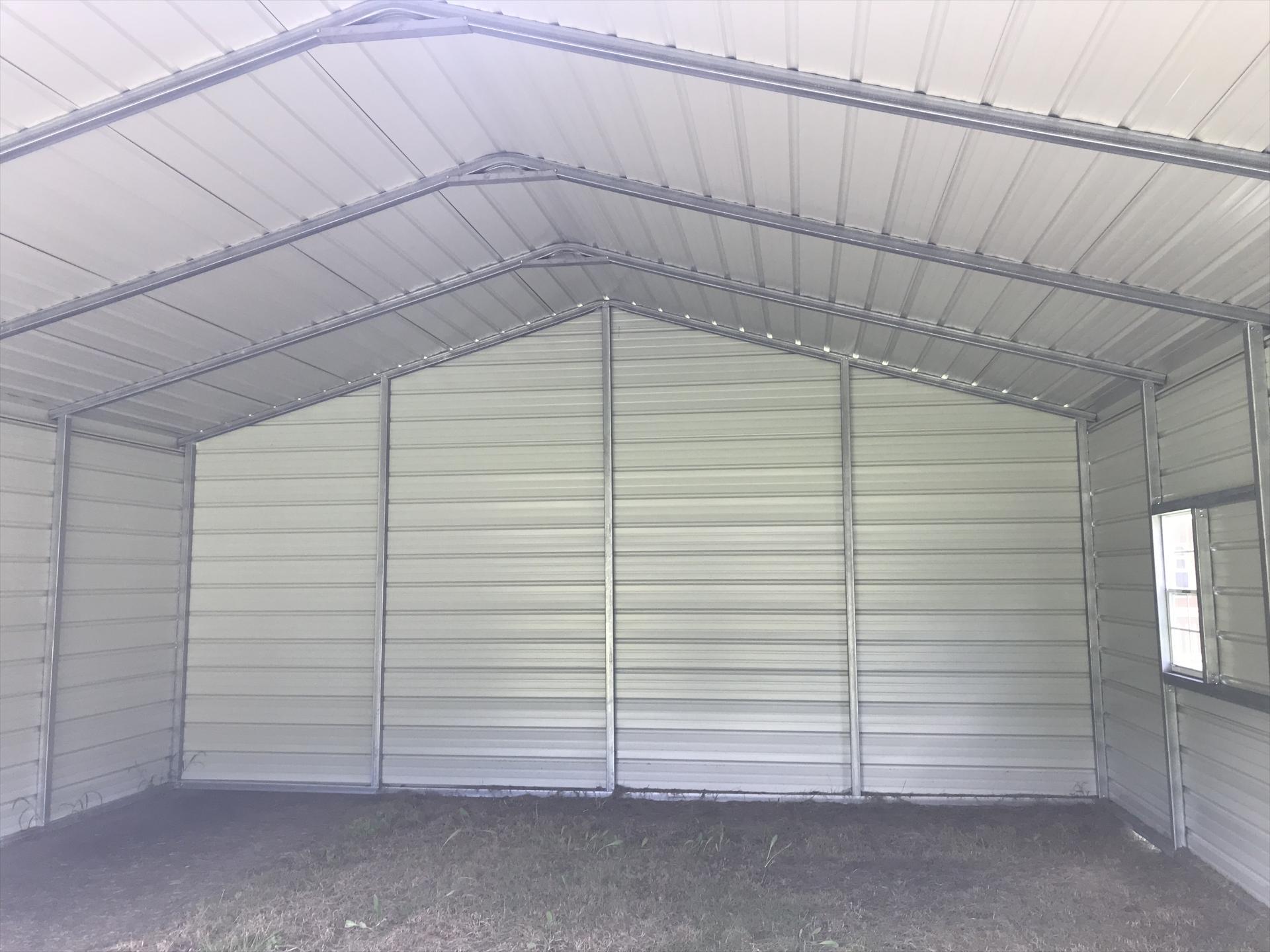SAVE $2,518 - ONLY $7,552 + tax for this 24x25X9 Boxed Eave Roof 2 Car Garage