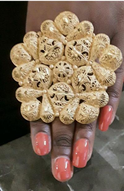 Oversized Gold Plated Ring