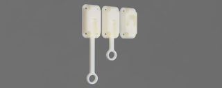 Ring Latch 5" White