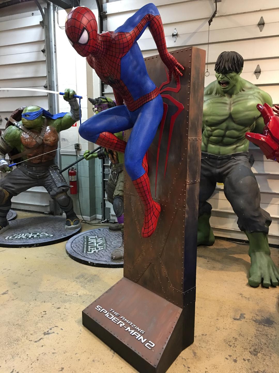 Life Size Marvel Amazing Spiderman 2 with Background Wall