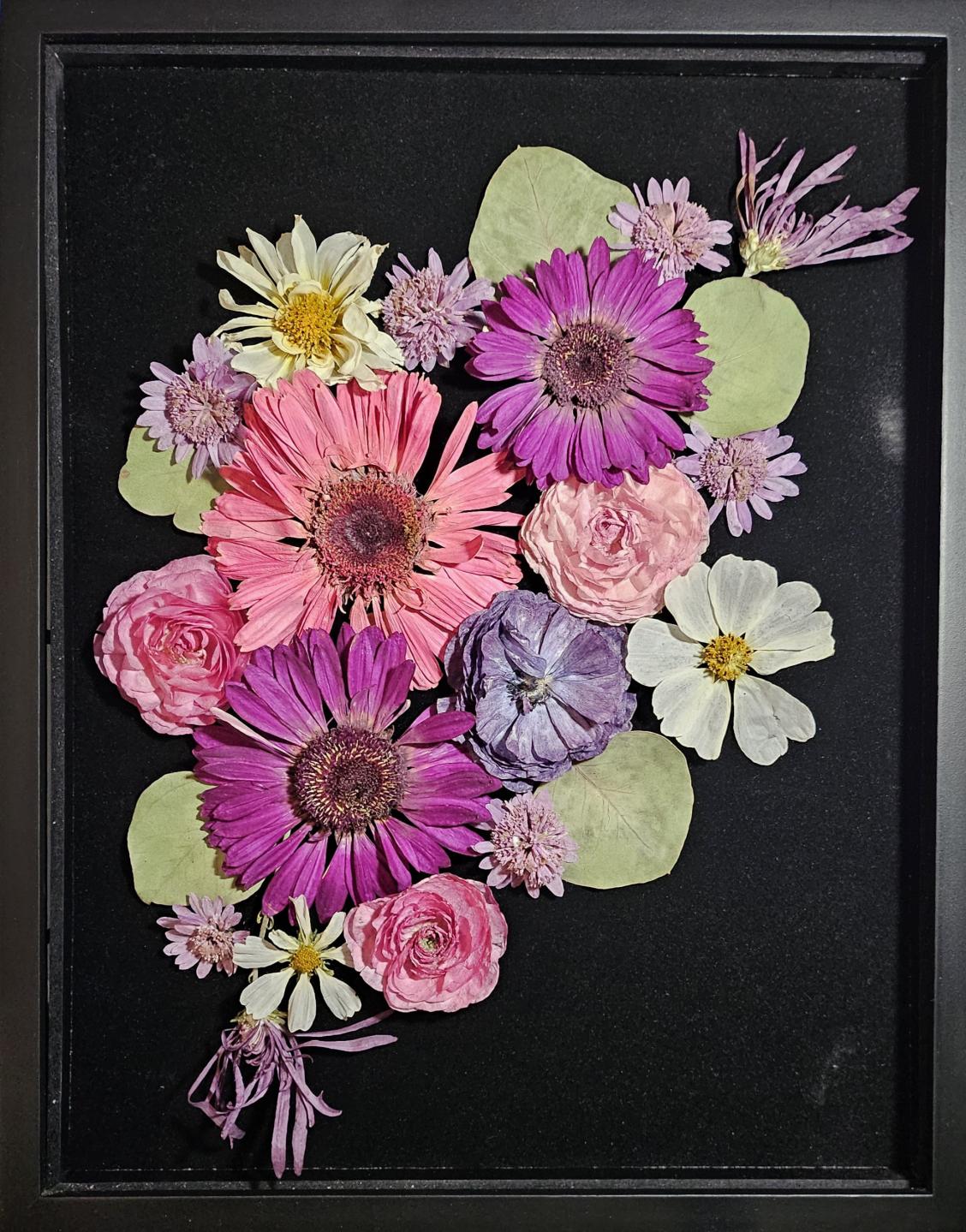 Gerbera Daisies Bouquet Shadowbox