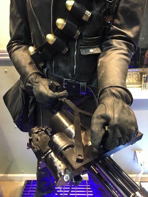 Life Size Terminator Arnold with Working Mini Gun