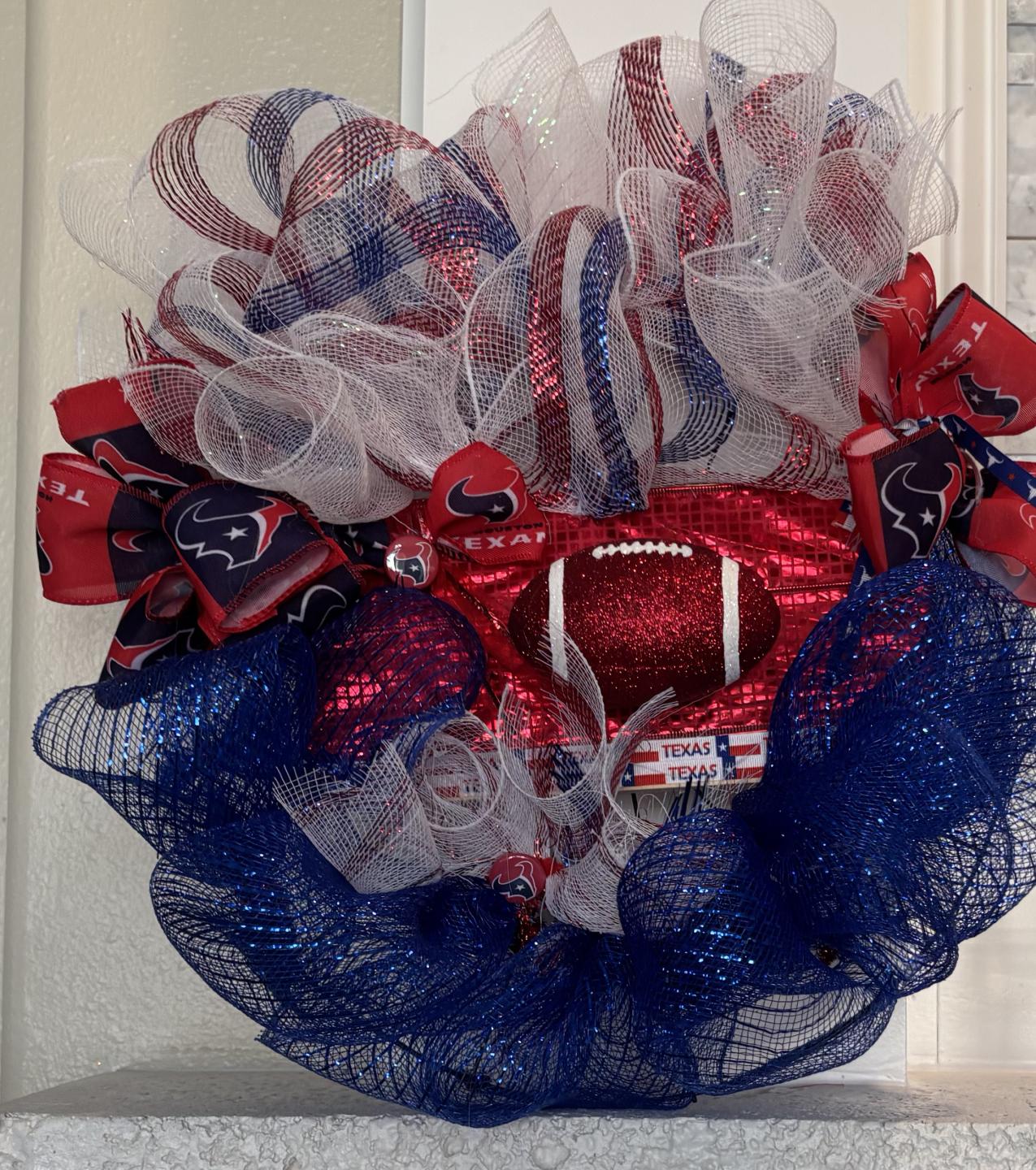 Houston Texans Handcrafted Door Wraths