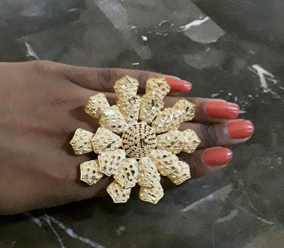 Oversized Gold Plated Ring