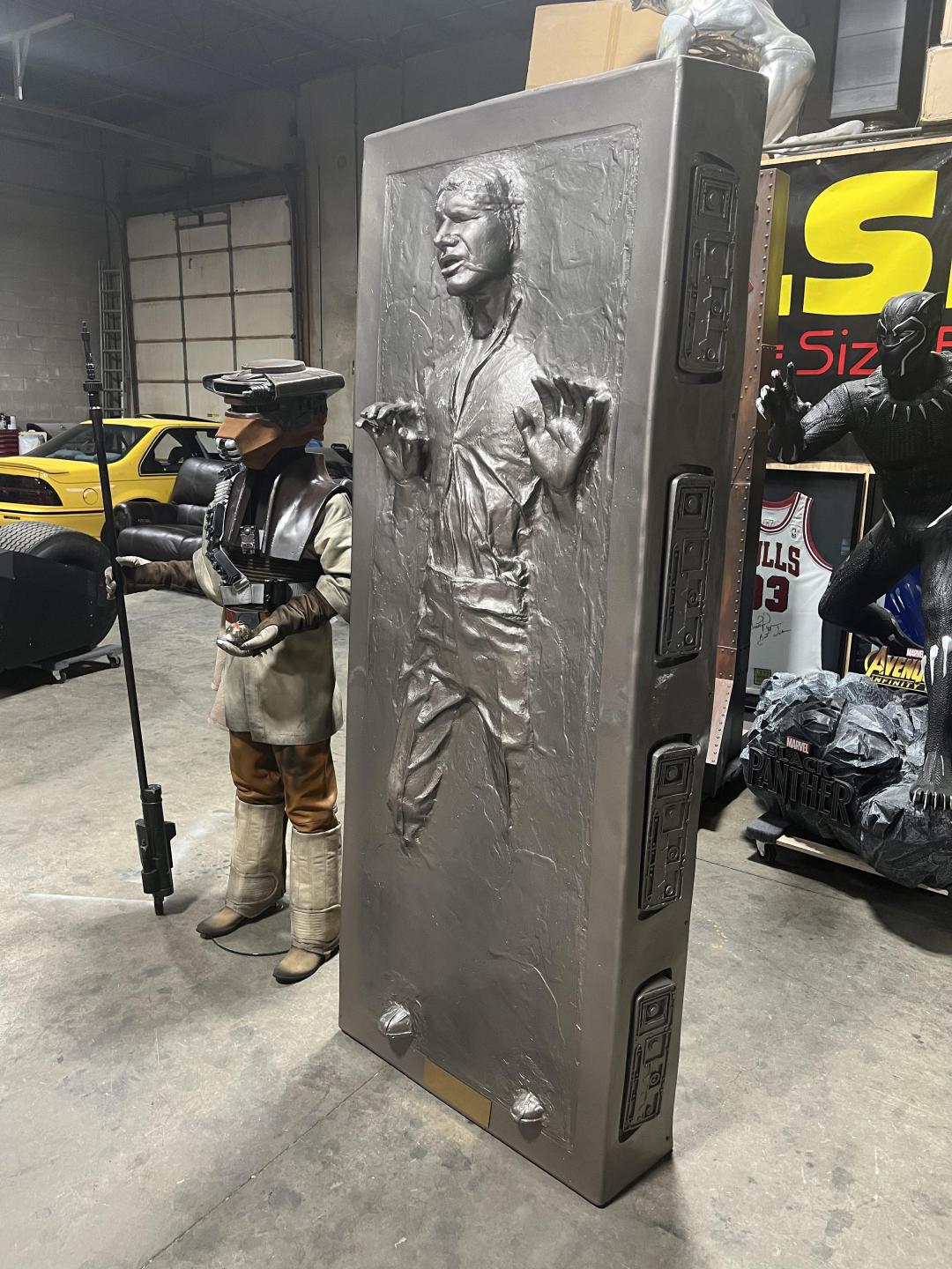 Star Wars Return of the Jedi Princess Leia Boushh and Han Solo In Carbonite