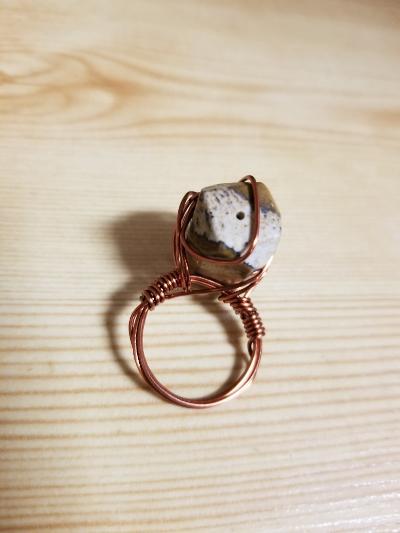 Jasper Copper Ring