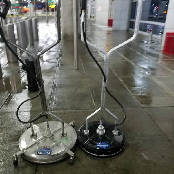 petrol station pressure cleaning