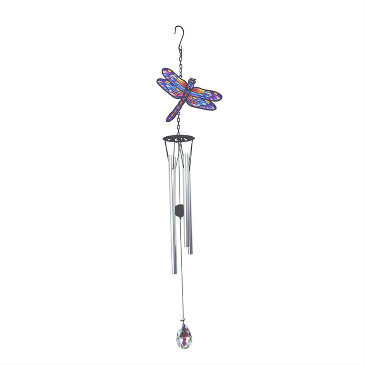 Wind Chime Vivid Printed Dragonfly 29"